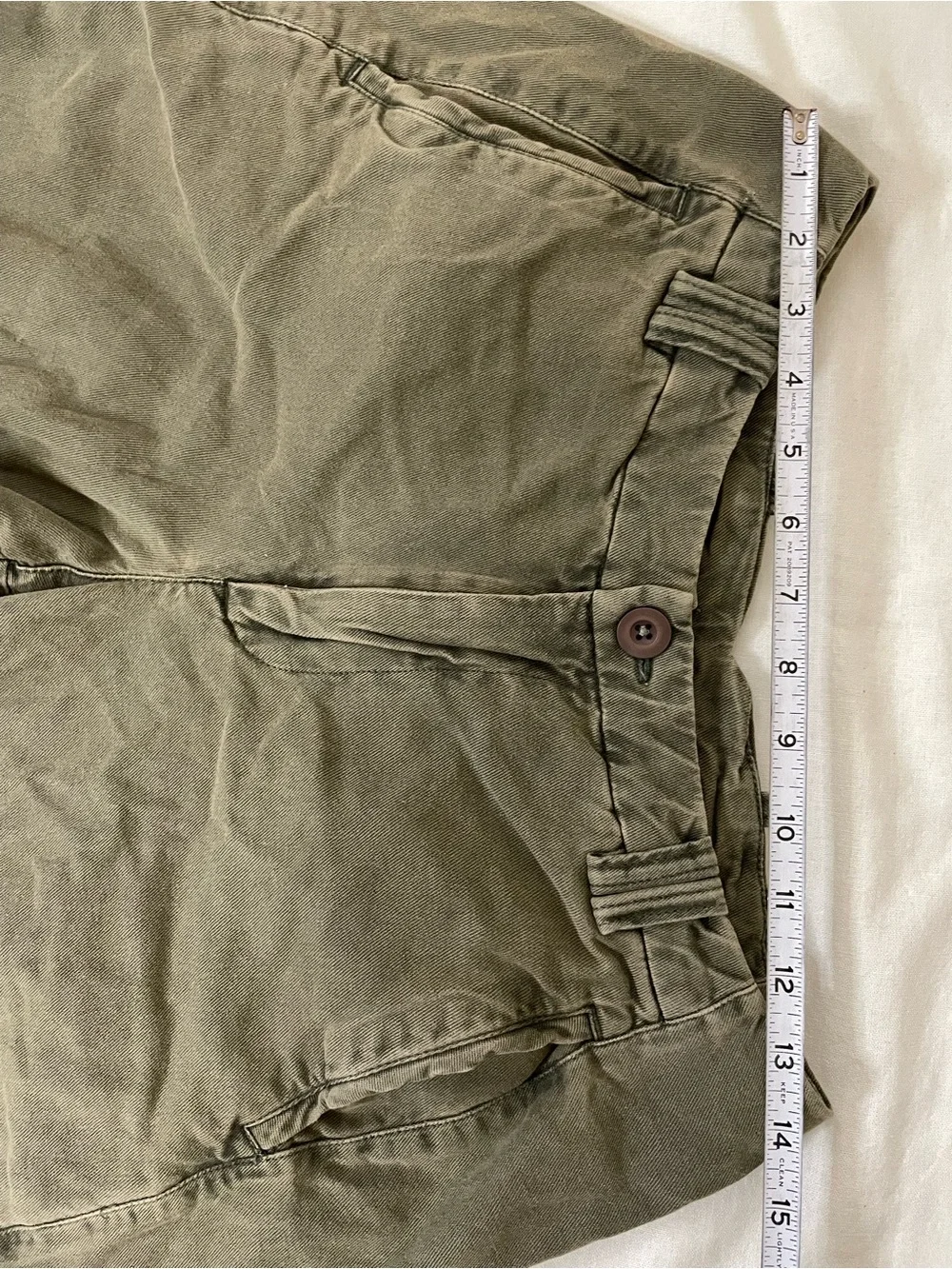 Free People Olive Green Wide-Leg barrel Pants